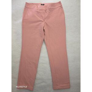 LOFT Women’s Pink Ankle Dress Pants Size 6 Slim Fit Cropped Workwear